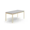 Pöytä DECIBEL 1600x800x720 mm, ääntä vaimentava korkeapainelaminaatti, koivu/harmaa
