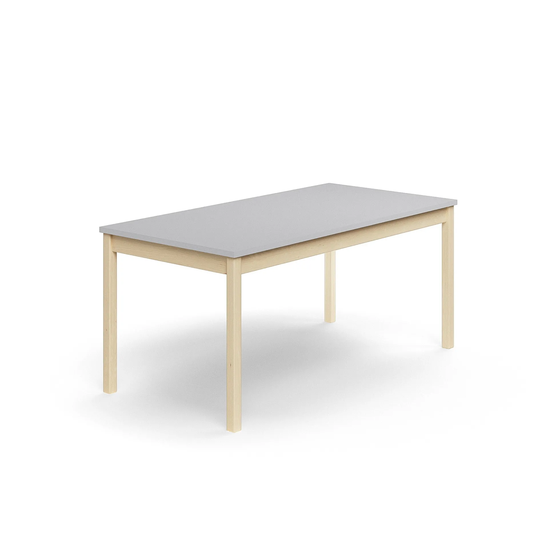 Pöytä DECIBEL 1600x800x720 mm, ääntä vaimentava korkeapainelaminaatti, koivu/harmaa