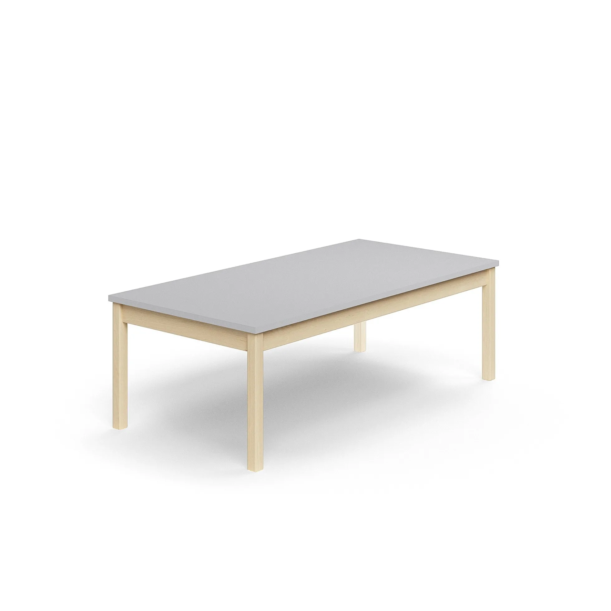 Pöytä DECIBEL 1600x800x530 mm, ääntä vaimentava korkeapainelaminaatti, koivu/harmaa