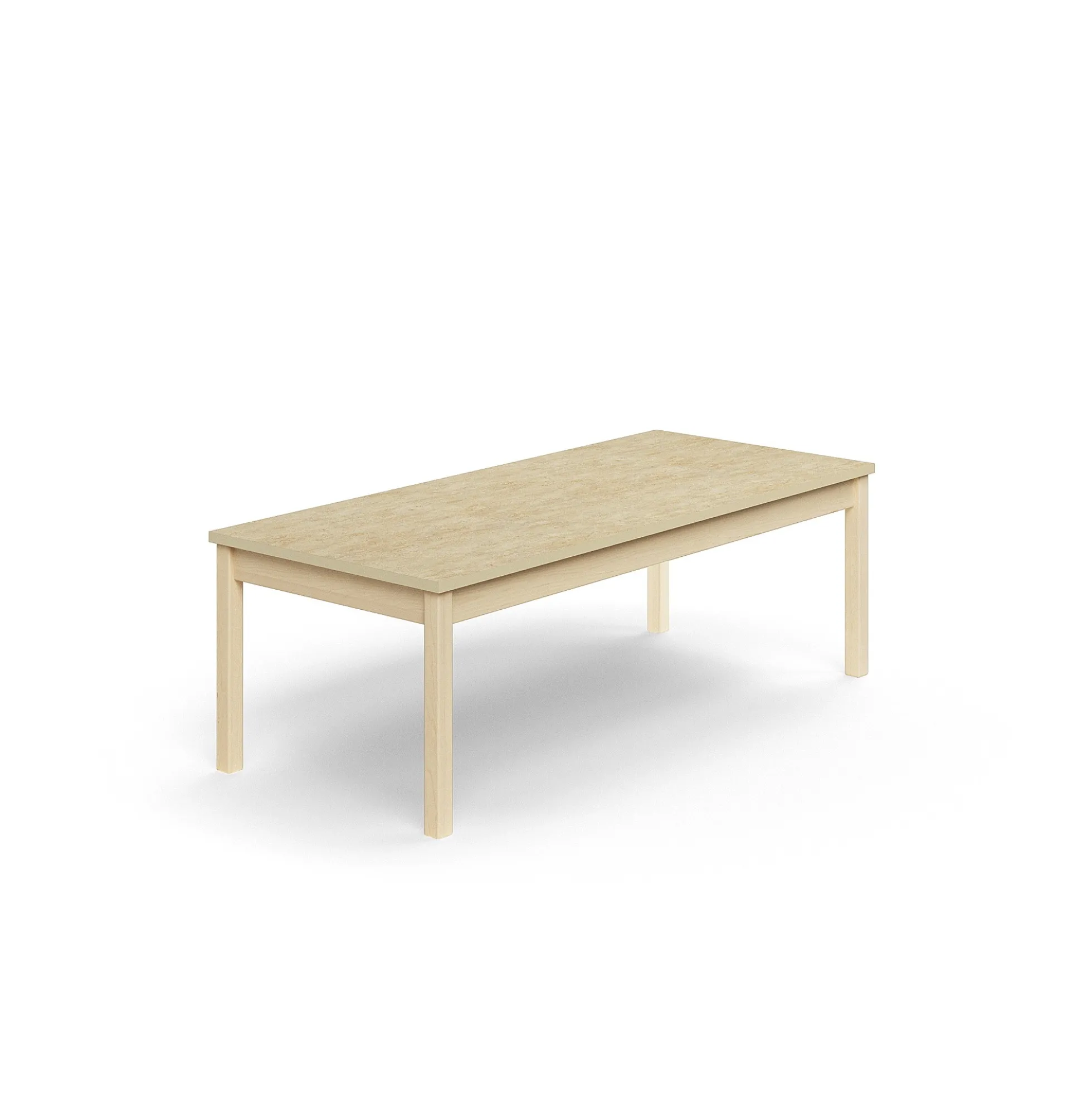 Pöytä DECIBEL 1600x700x530 mm, ääntä vaimentava linoleumi, koivu/beige