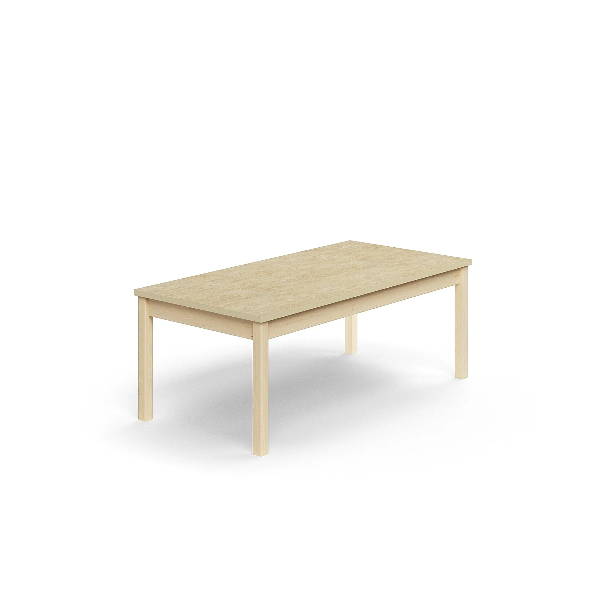Pöytä DECIBEL 1400x700x530 mm, ääntä vaimentava linoleumi, koivu/beige