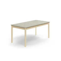 Pöytä DECIBEL 1600x800x720 mm, ääntä vaimentava linoleumi, koivu/harmaa