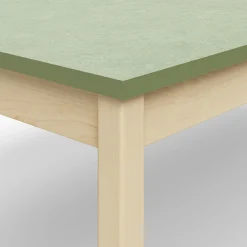 Pöytä DECIBEL 1800x800x530 mm, ääntä vaimentava linoleumi, koivu/harmaanvihreä