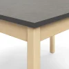 Pöytä DECIBEL 1400x700x590 mm, ääntä vaimentava linoleumi, koivu/tummanharmaa
