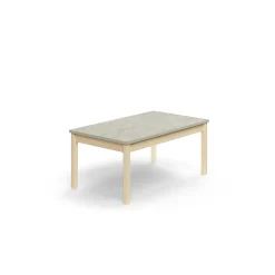 Pöytä DECIBEL 1200x700x530 mm, ääntä vaimentava linoleumi, koivu/vaaleanharmaa