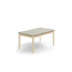 Pöytä DECIBEL 1200x700x590 mm, ääntä vaimentava linoleumi, koivu/vaaleanharmaa