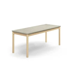 Pöytä DECIBEL 1800x700x720 mm, vaaleanharmaa linoleumi, koivu