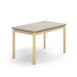 Pöytä DECIBEL 1200x700x720 mm, vaaleanharmaa linoleumi, koivu