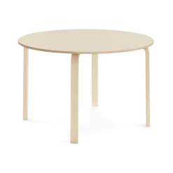 Pöytä ELTON Ø 1200x710 mm, koivulaminaatti, koivu