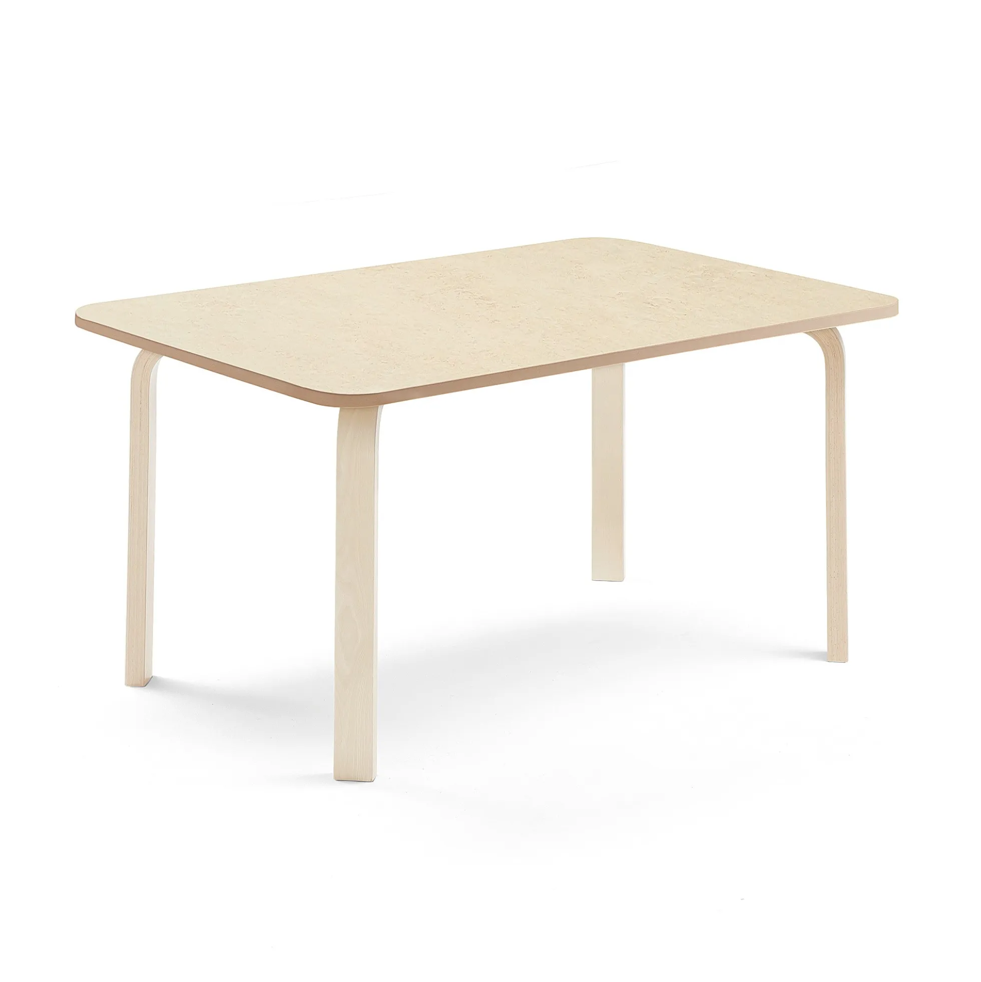 Pöytä ELTON 1200x700x590 mm, beige linoleumi, koivu