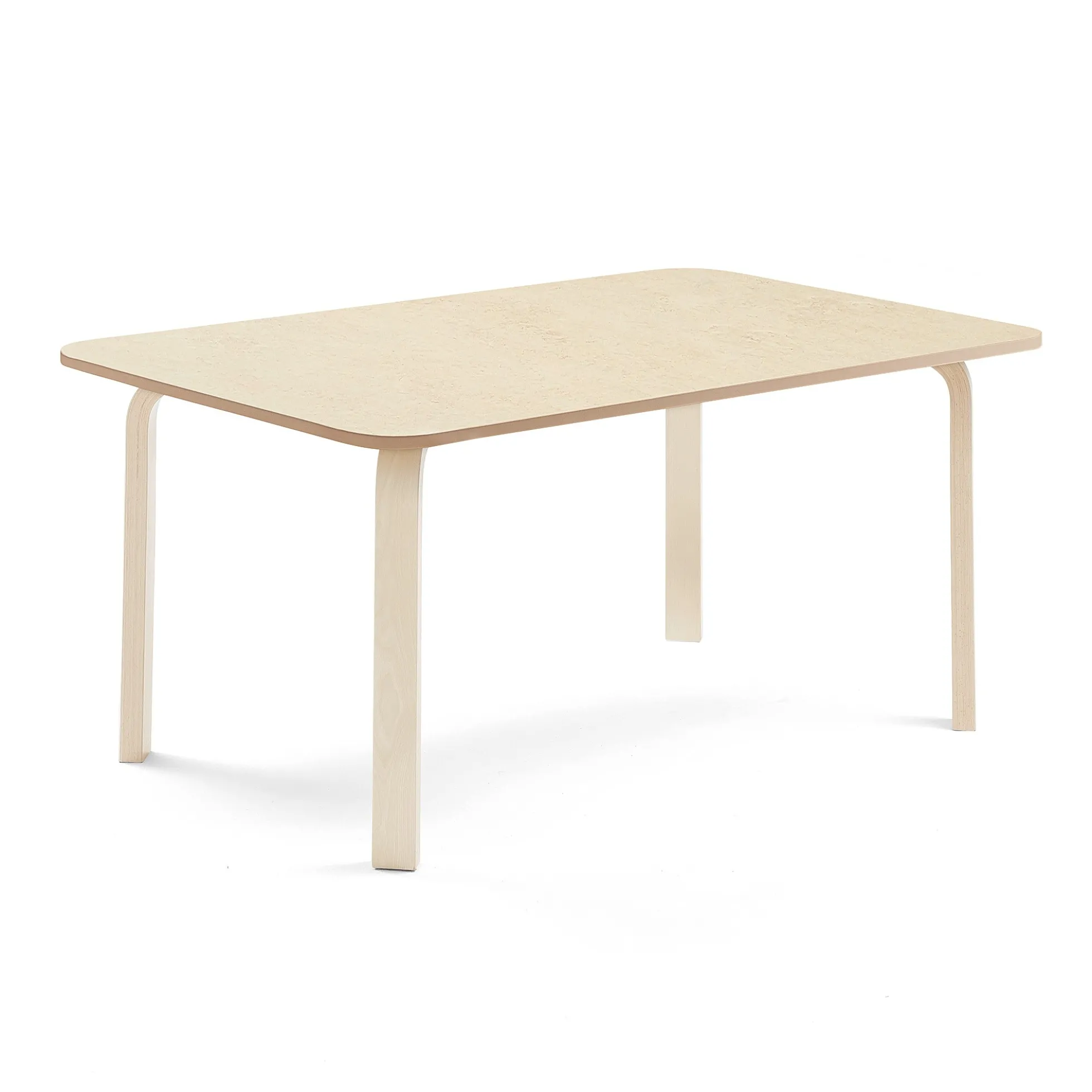 Pöytä ELTON 1400x800x590 mm, beige linoleumi, koivu