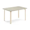 Pöytä ELTON 1200x600x640 mm, harmaa linoleumi, koivu