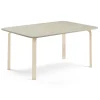 Pöytä ELTON 1800x700x640 mm, harmaa linoleumi, koivu