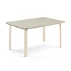 Pöytä ELTON 1200x700x590 mm, harmaa linoleumi, koivu