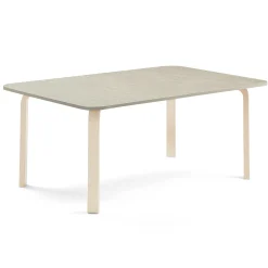 Pöytä ELTON 1800x800x590 mm, harmaa linoleumi, koivu