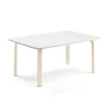 Pöytä ELTON 1200x700x530 mm, valkoinen laminaatti, koivu