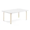 Pöytä ELTON 1400x800x530 mm, valkoinen laminaatti, koivu