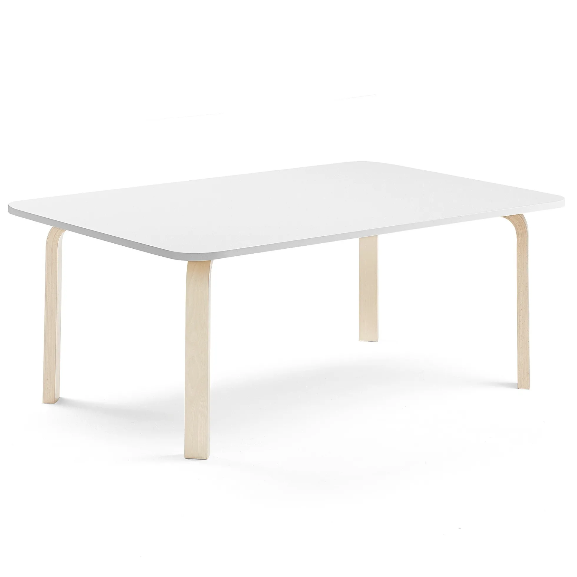 Pöytä ELTON 1800x700x530 mm, valkoinen laminaatti, koivu