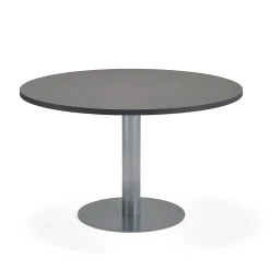 Pöytä GATHER Lattiakiinnitys, Ø 900x720 mm, hopeanharmaa, antrasiitinharmaa