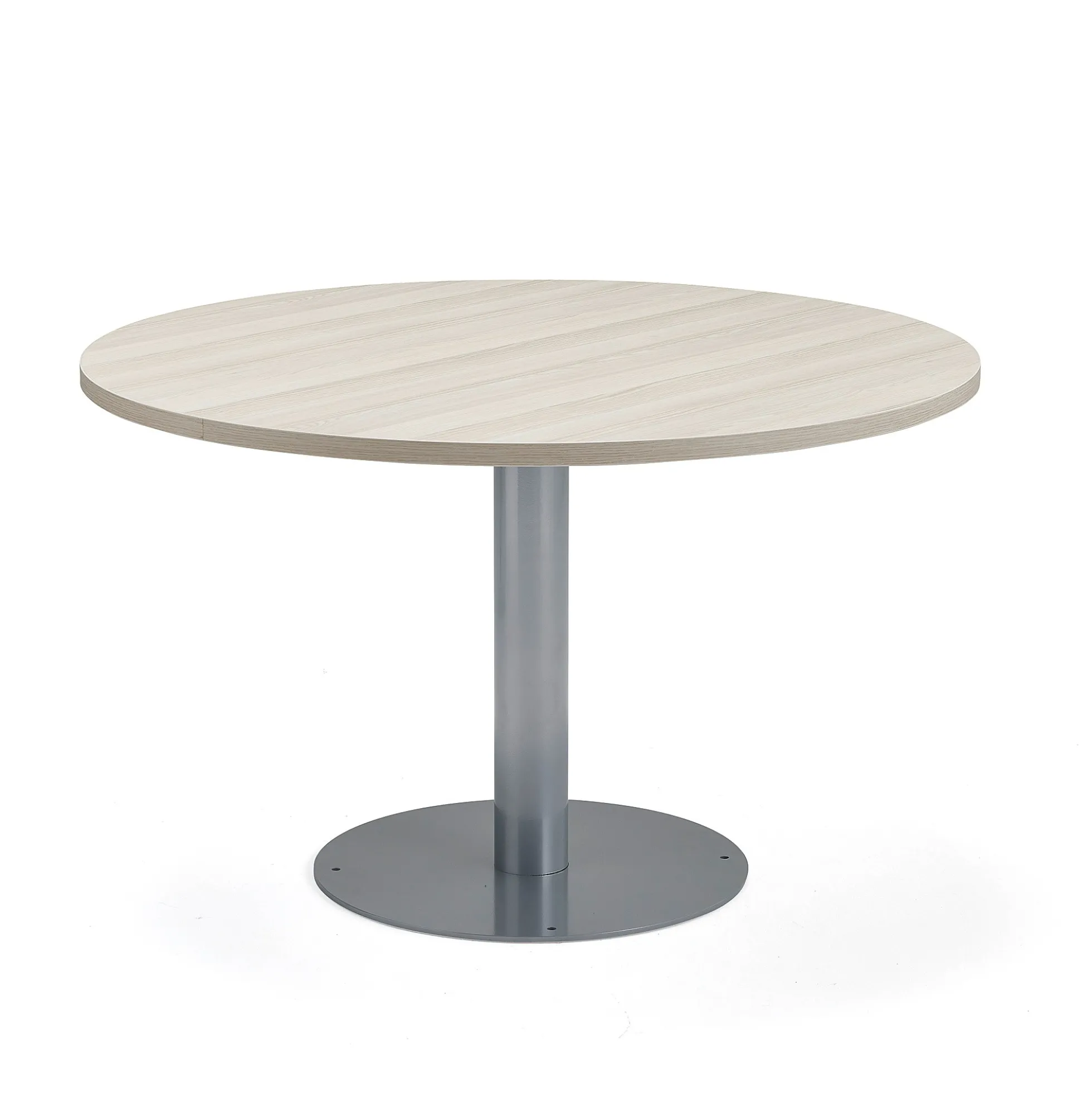 Pöytä GATHER Lattiakiinnitys, Ø 900x720 mm, hopeanharmaa, tuhkanharmaa