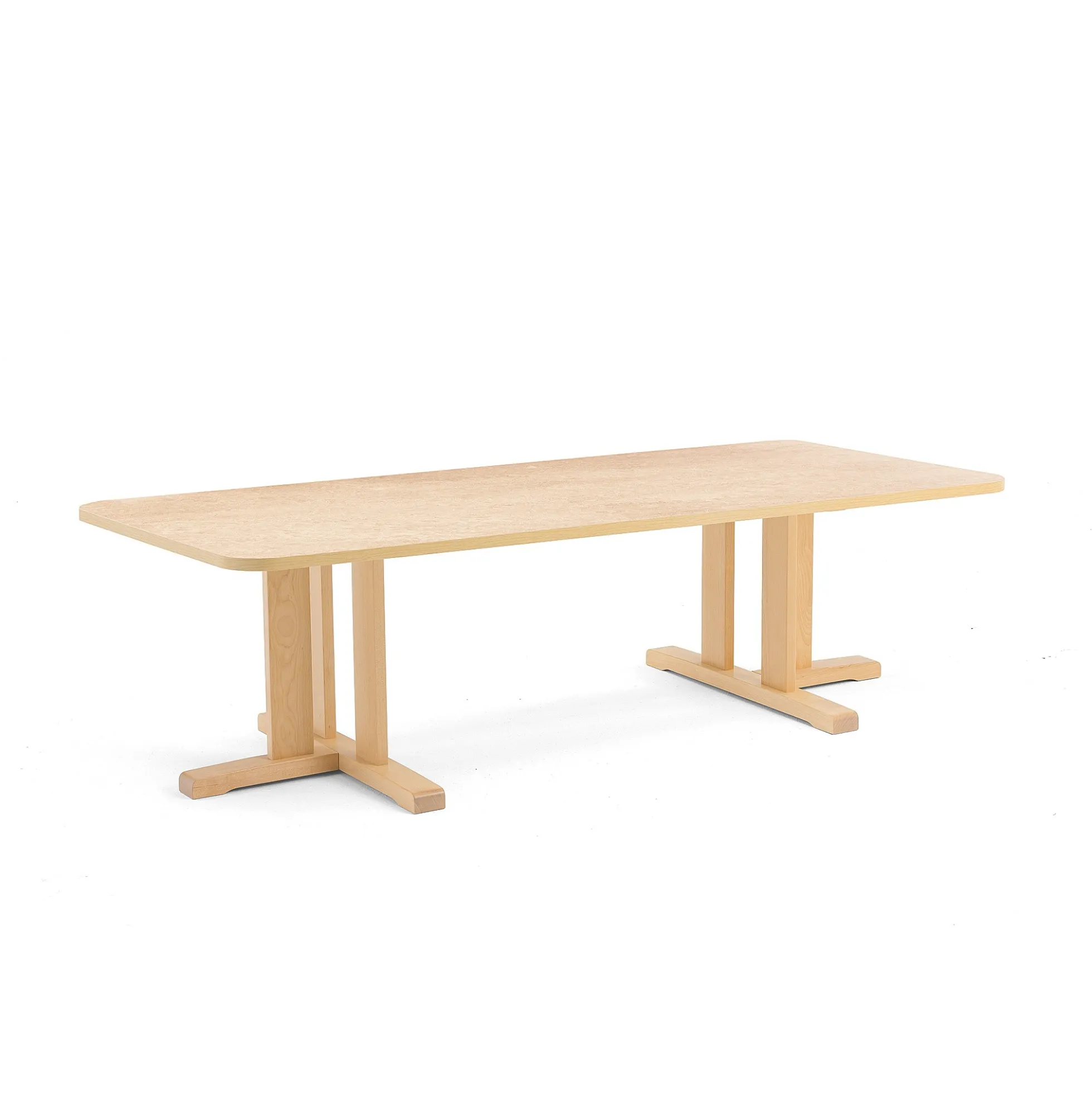 Pöytä KUPOL 1800x800x500 mm, beige linoleumi, koivu