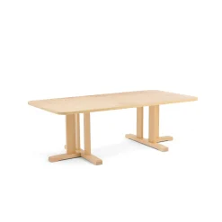 Pöytä KUPOL 1600x800x500 mm, vihreä linoleumi, koivu