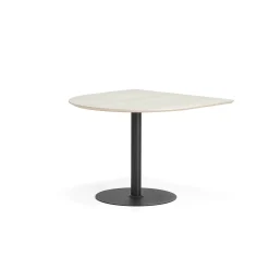 Pöytä METRIC Puoliovaali, 1000x1000x720 mm, musta/saarni