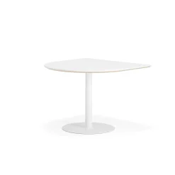 Pöytä METRIC Puoliovaali, 1000x1000x720 mm, valkoinen