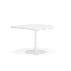 Pöytä METRIC Puoliovaali, 1000x1000x720 mm, valkoinen