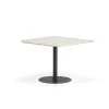 Pöytä METRIC Pyöristetyin kulmin, 1000x1000x720 mm, musta/saarni