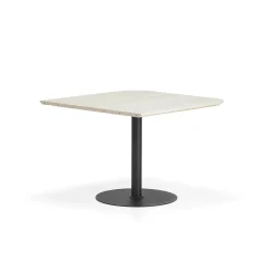 Pöytä METRIC Pyöristetyin kulmin, 1000x1000x720 mm, musta/saarni