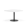 Pöytä METRIC Pyöristetyin kulmin, 1000x1000x720 mm, musta/valkoinen