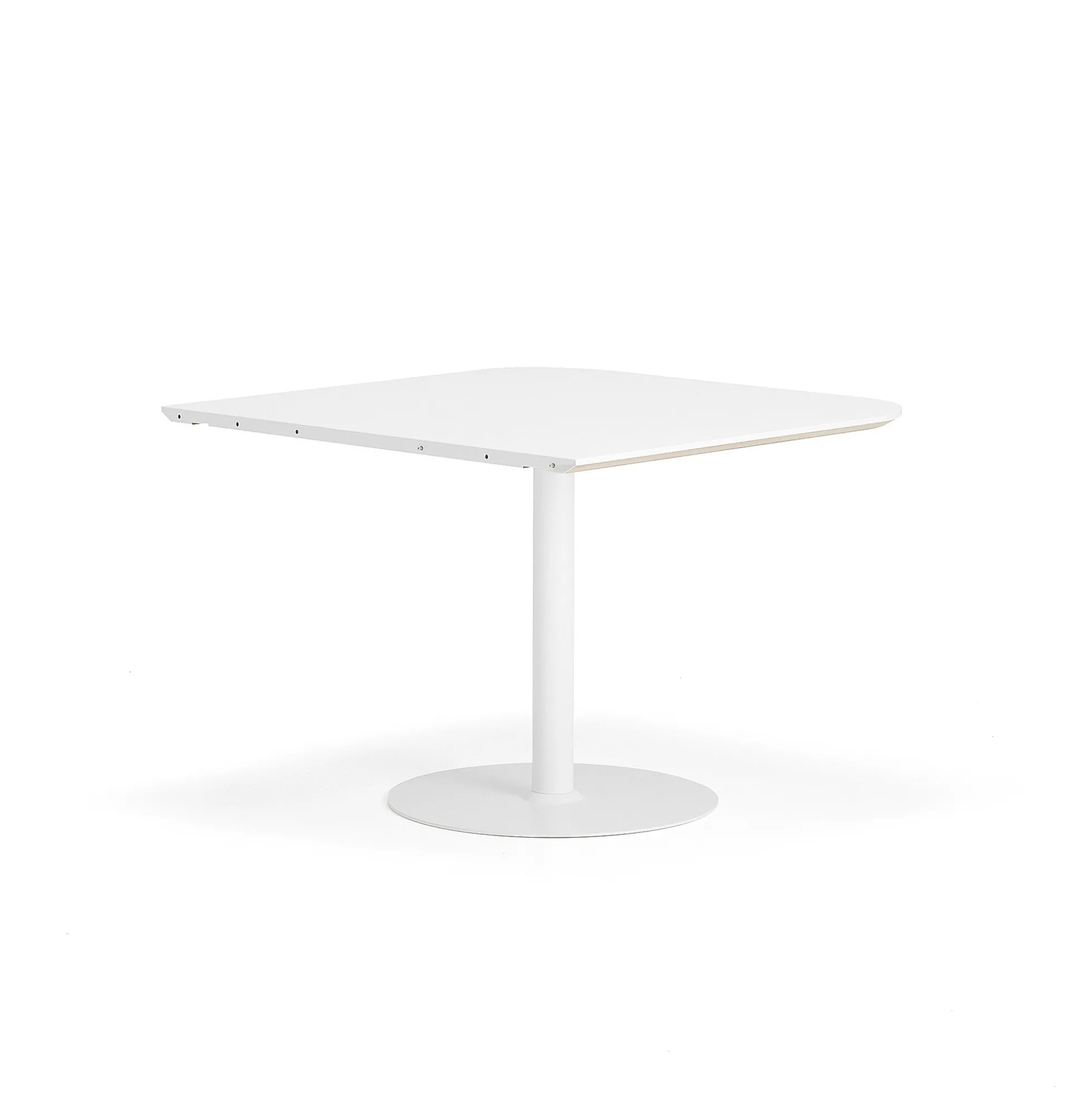 Pöytä METRIC Pyöristetyin kulmin, 1000x1000x720 mm, valkoinen