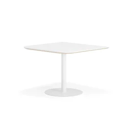 Pöytä METRIC Pyöristetyin kulmin, 1000x1000x720 mm, valkoinen