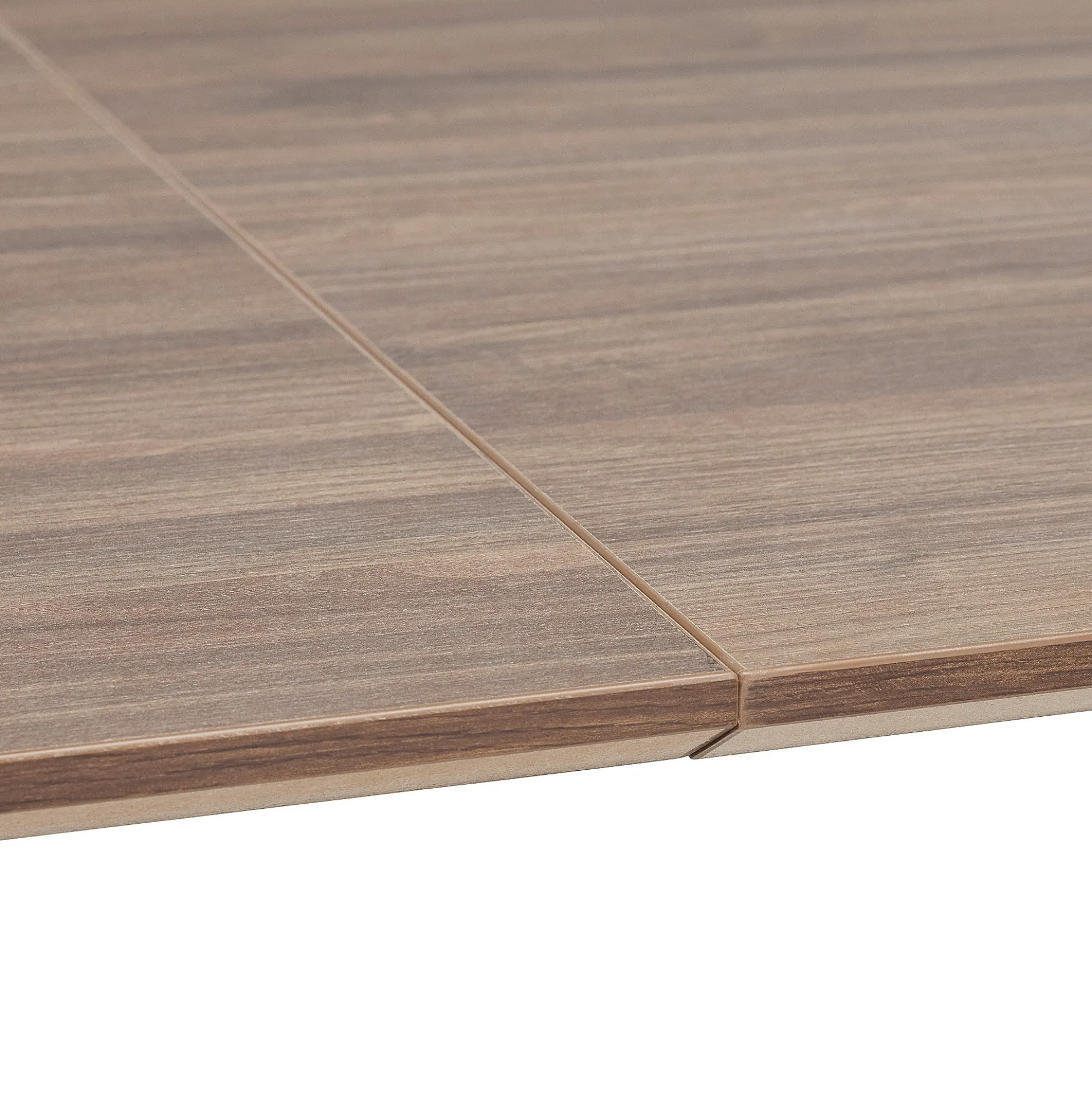 Pöytä METRIC Pyöristetyt kulmat, 2000x1000x720 mm, musta/pähkinä