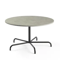 Pöytä PLURAL Ø1300x720 mm, ääntä vaimentava linoleumi, harmaa, antrasiitinharmaa