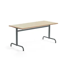 Pöytä PLURAL 1600x700x720 mm, ääntä vaimentava linoleumi, beige, antrasiitinharmaa