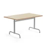 Pöytä PLURAL 1200x800x720 mm, ääntä vaimentava linoleumi, beige, hopeanharmaa