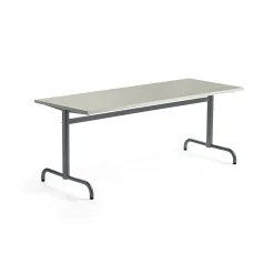 Pöytä PLURAL 1800x700x720 mm, ääntä vaimentava linoleumi, harmaa, antrasiitinharmaa