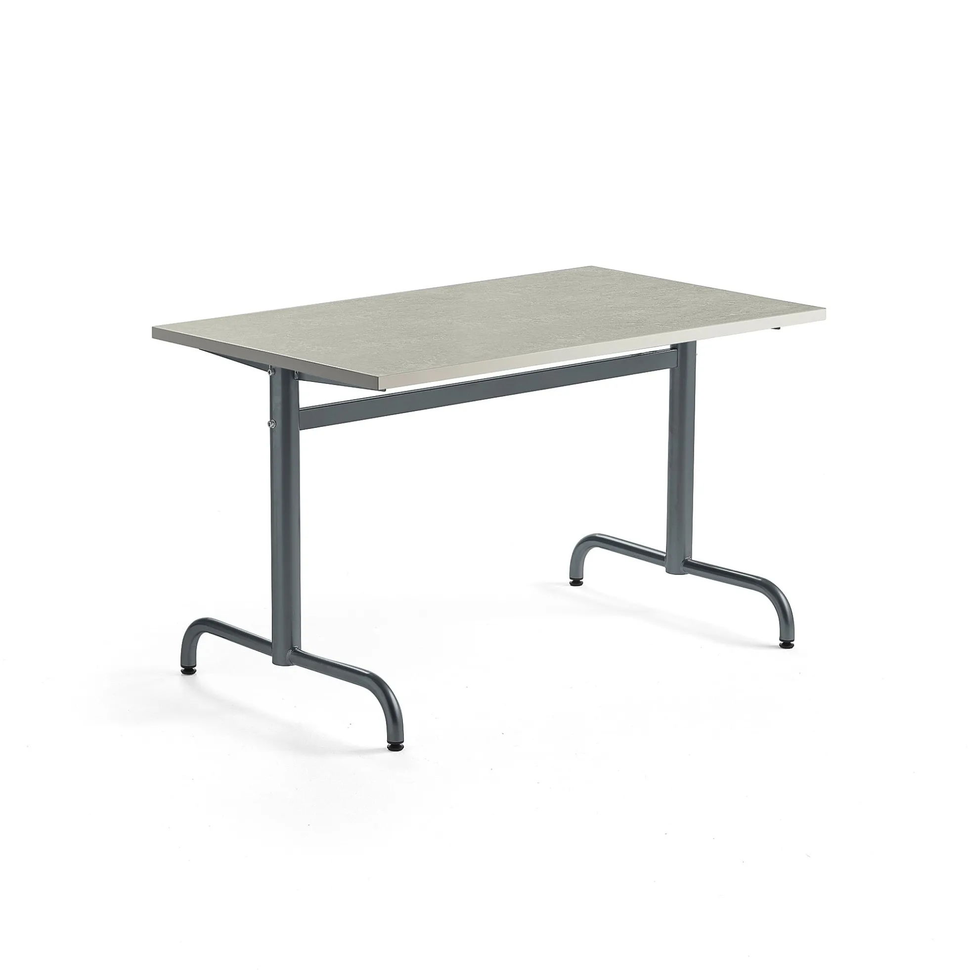 Pöytä PLURAL 1200x700x720 mm, ääntä vaimentava linoleumi, harmaa, antrasiitinharmaa