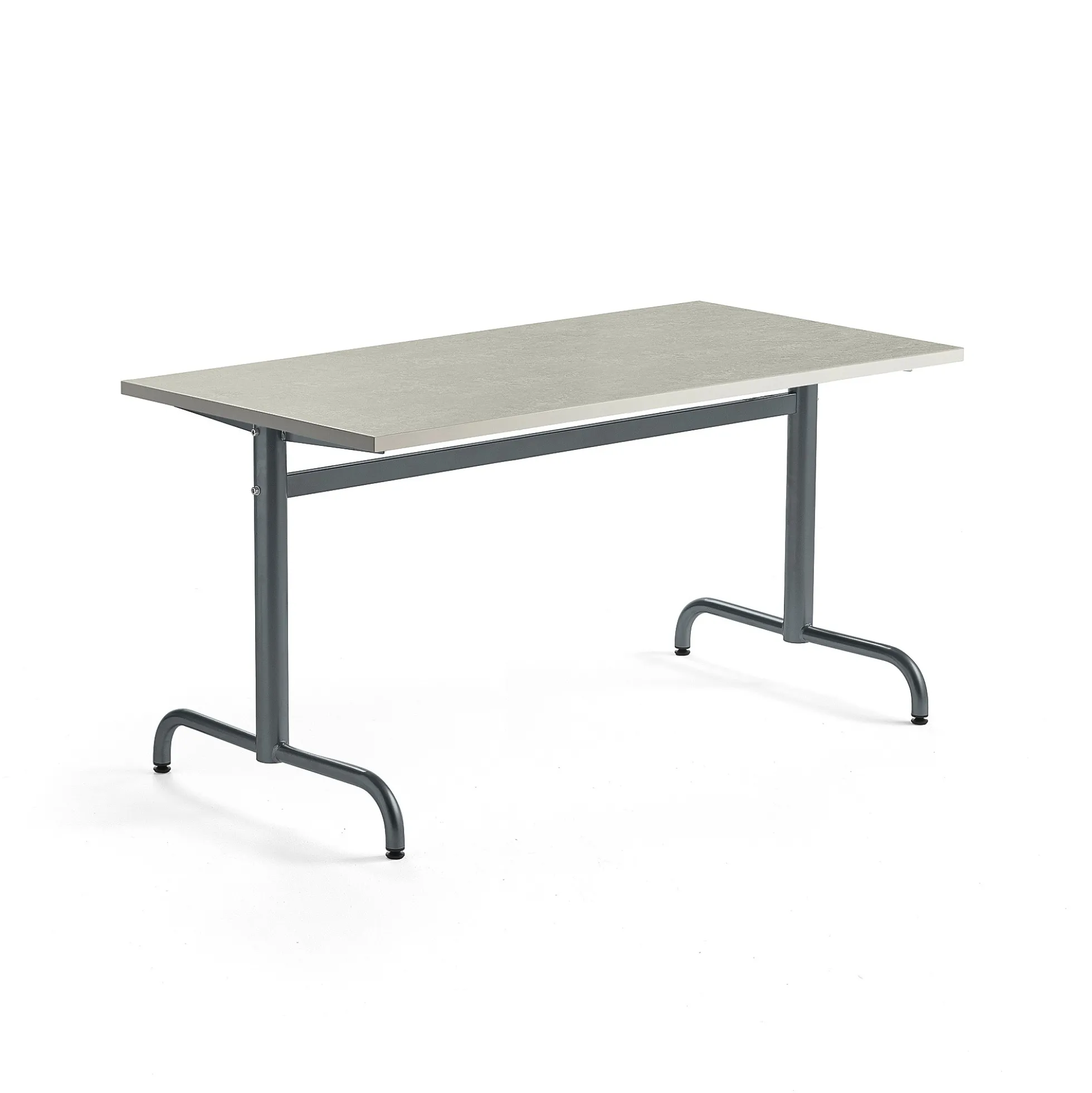 Pöytä PLURAL 1400x700x720 mm, ääntä vaimentava linoleumi, harmaa, antrasiitinharmaa