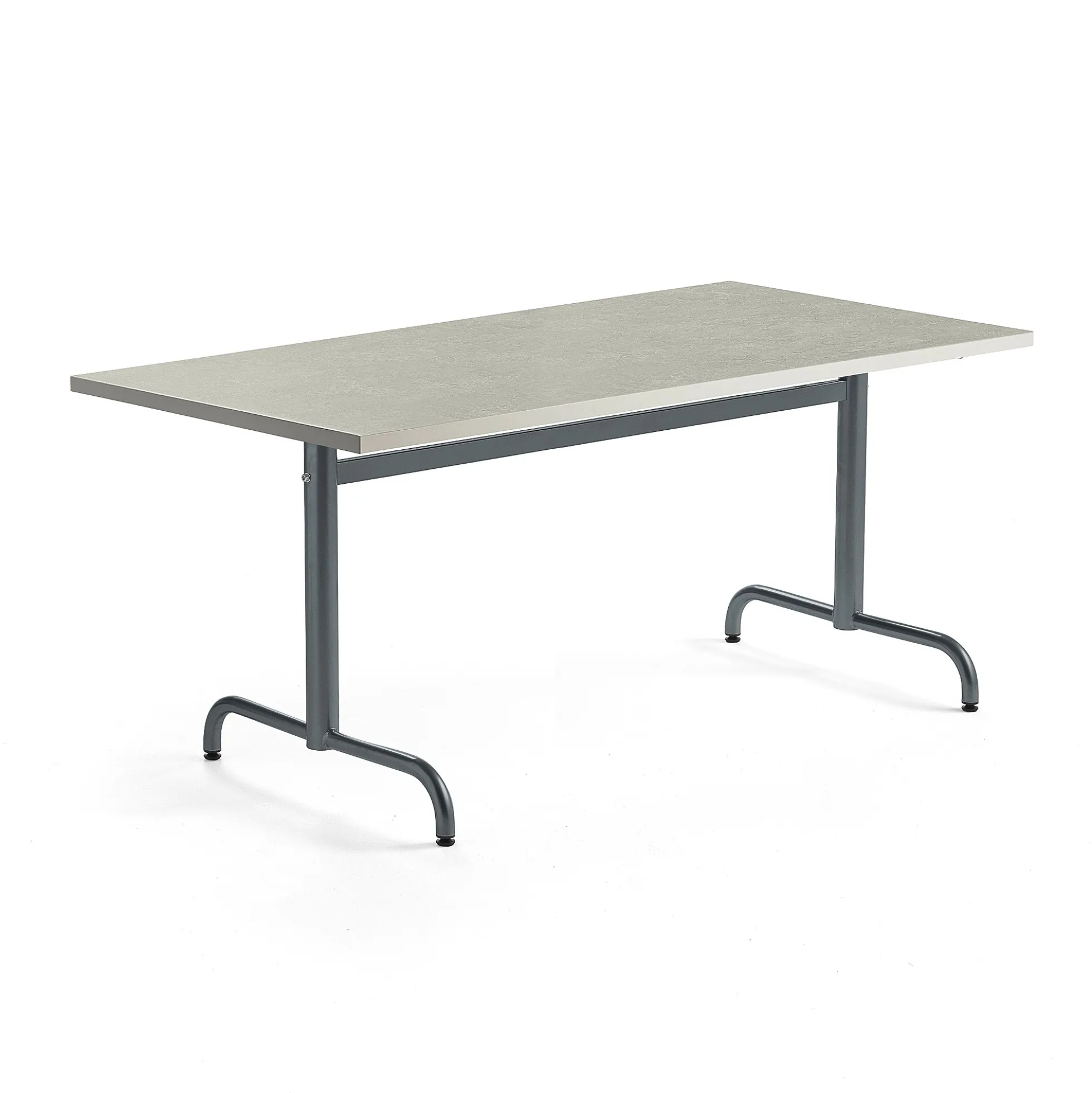 Pöytä PLURAL 1400x800x720 mm, ääntä vaimentava linoleumi, harmaa, antrasiitinharmaa