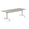 Pöytä PLURAL 1800x800x720 mm, ääntä vaimentava linoleumi, harmaa, hopeanharmaa