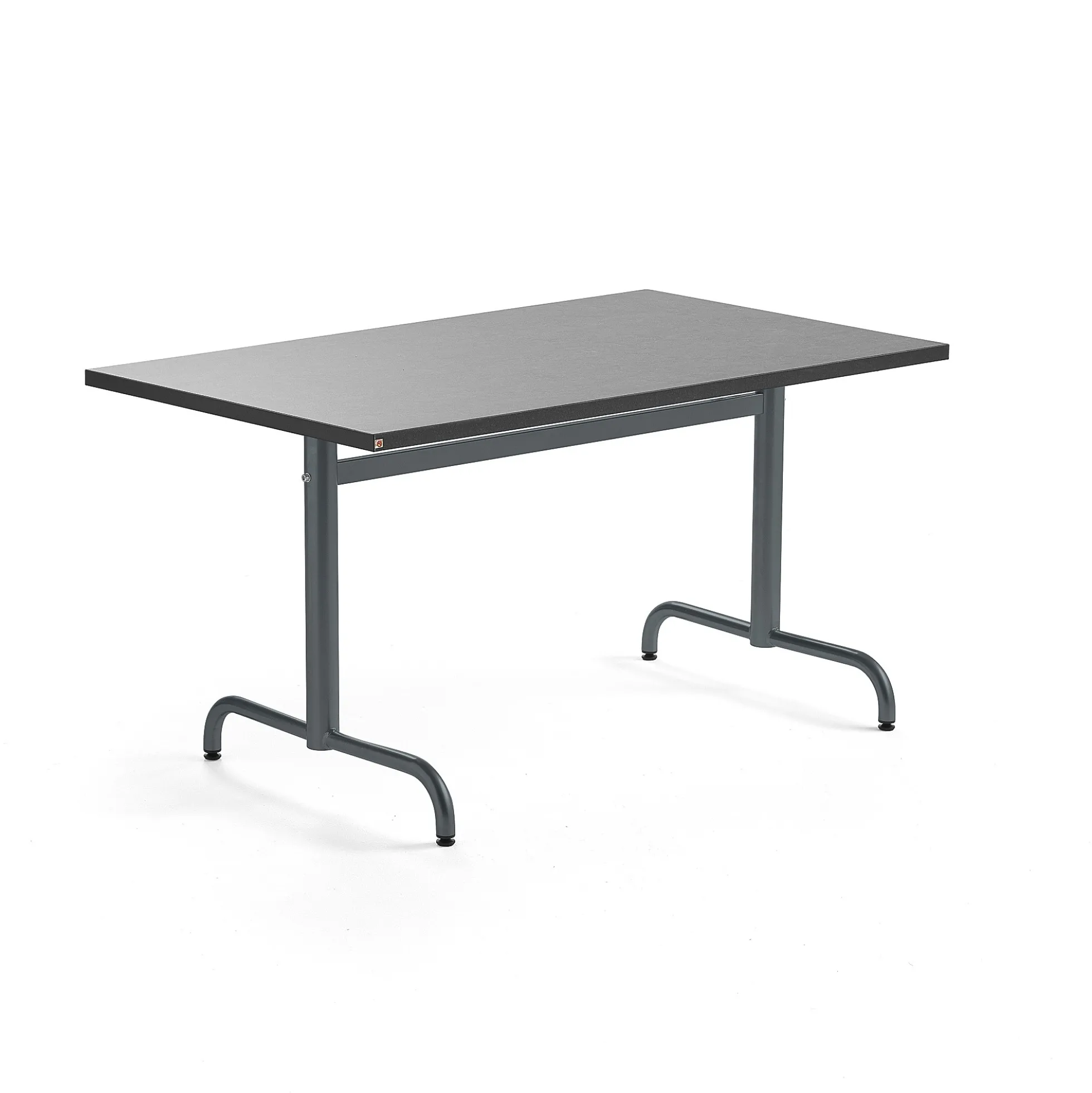 Pöytä PLURAL 1200x800x720 mm, ääntä vaimentava linoleumi, tummanharmaa, antrasiitinharmaa