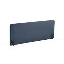 Pöytäsermi ZONE Mustat kiinnikkeet, 1800x650x36 mm, kangas Hush, laivastonsininen