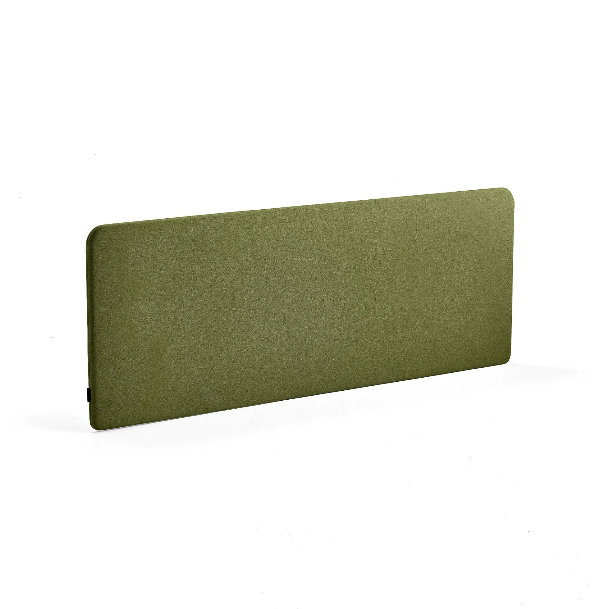 Pöytäsermi ZONE Mustat kiinnikkeet, 1800x650x36 mm, kangas Hush, metsänvihreä