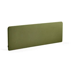 Pöytäsermi ZONE Mustat kiinnikkeet, 2000x650x30 mm, kangas Hush, metsänvihreä