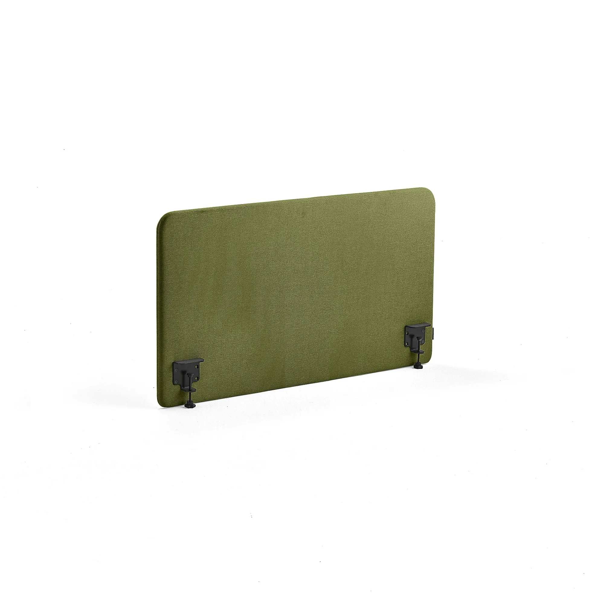 Pöytäsermi ZONE Mustat kiinnikkeet, 1200x650x36 mm, kangas Hush, metsänvihreä