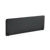 Pöytäsermi ZONE Mustat kiinnikkeet, 2000x650x30 mm, kangas Hush, tummanharmaa