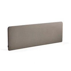 Pöytäsermi ZONE Mustat kiinnikkeet, 2000x650x30 mm, kangas Hush, vaaleanruskea